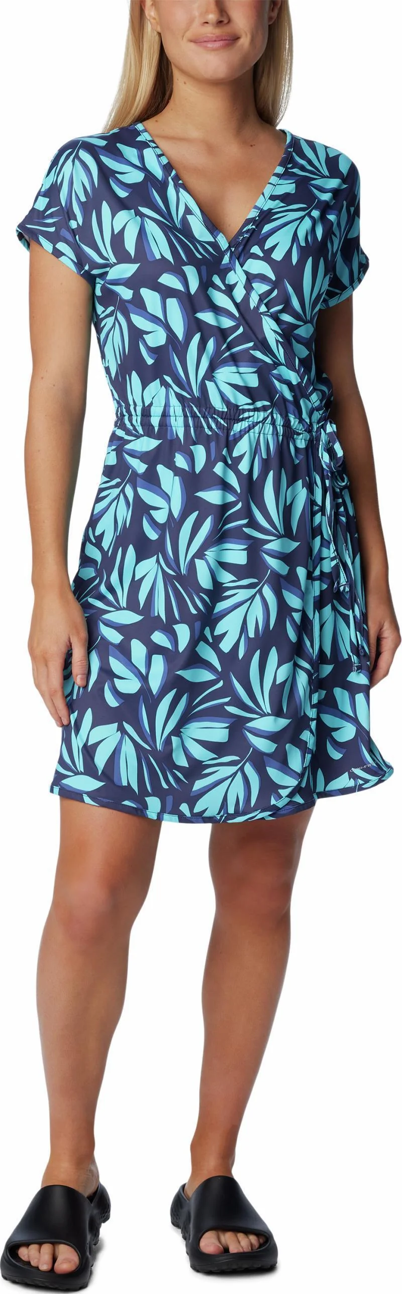 Chill River Print Wrap Dress - Image 2