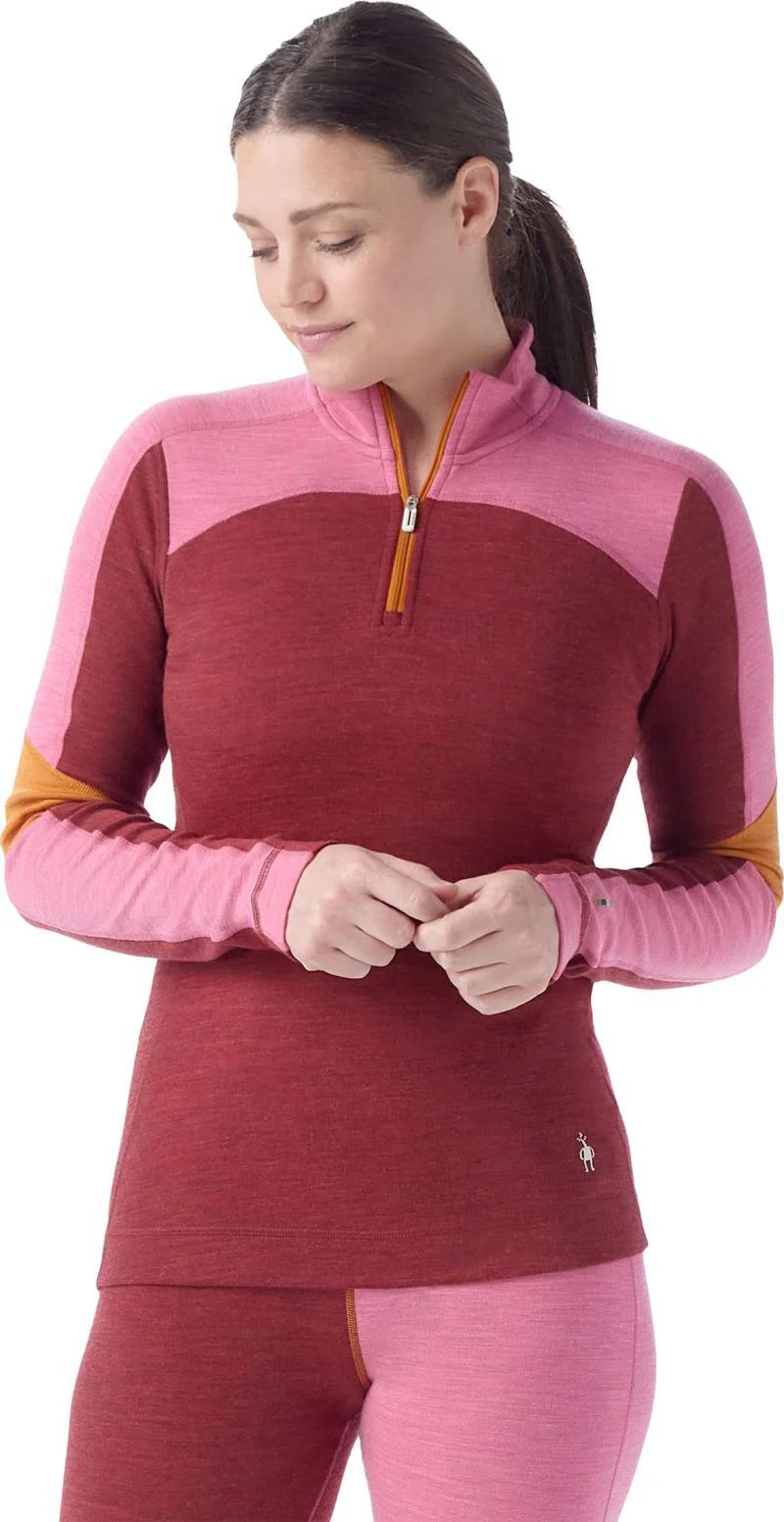 Classic Thermal Merino 250 Base Layer Colorblock 1/4 Zip - Womens - Image 3