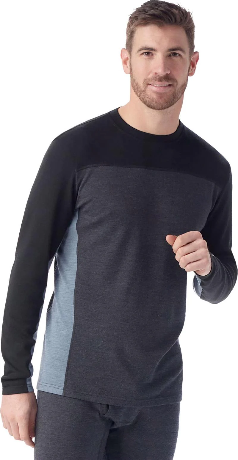 Classic Thermal Merino Base Layer Colorblock Crew - Mens