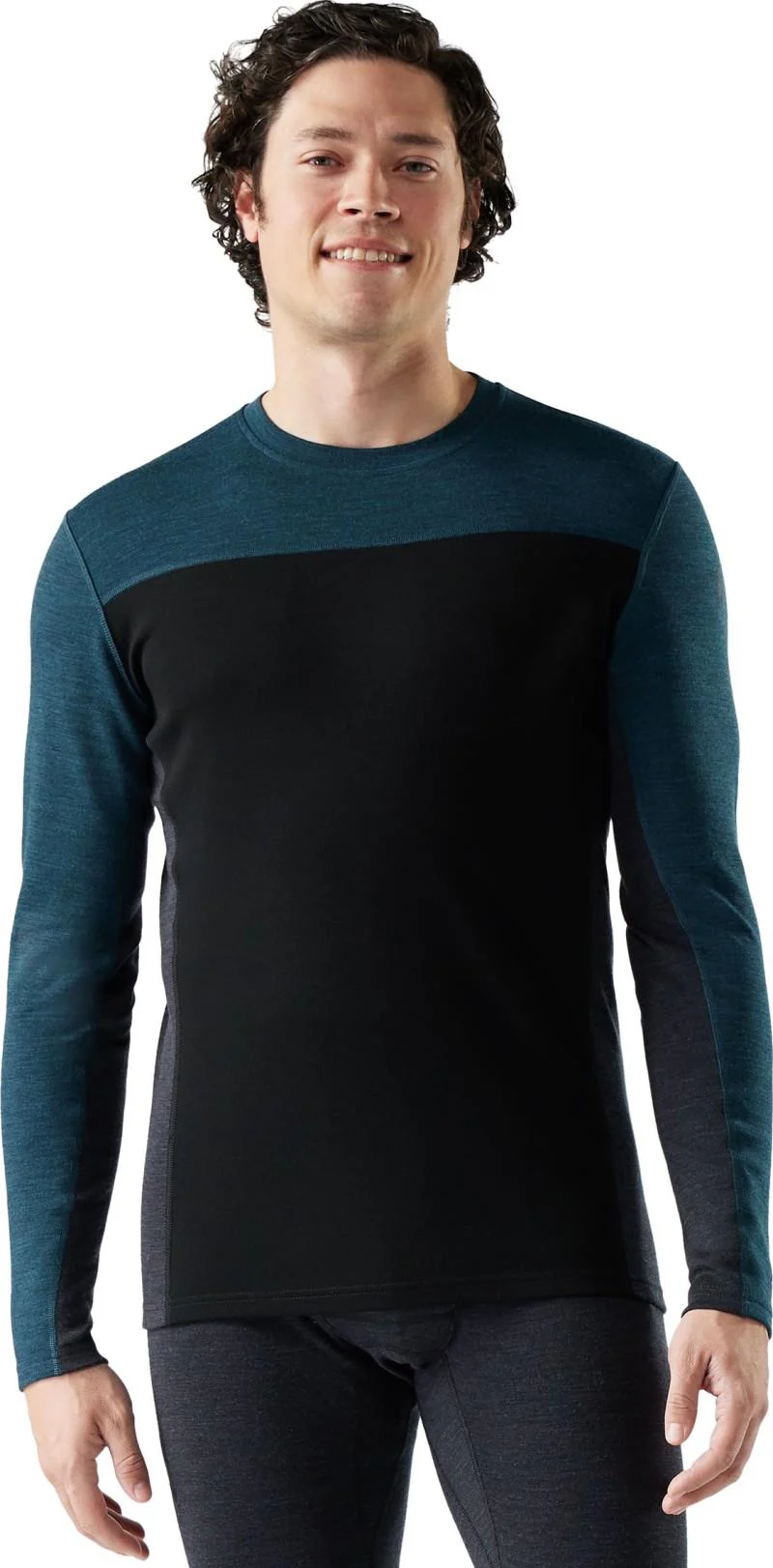 Classic Thermal Merino Base Layer Colorblock Crew - Mens - Image 11