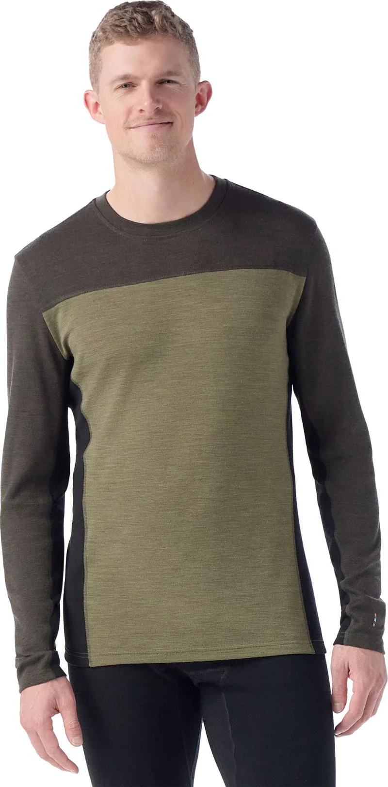 Classic Thermal Merino Base Layer Colorblock Crew - Mens - Image 3