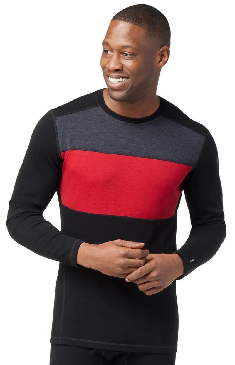 Classic Thermal Merino (250) Base Layer Colorblock Crew - Mens - Image 2