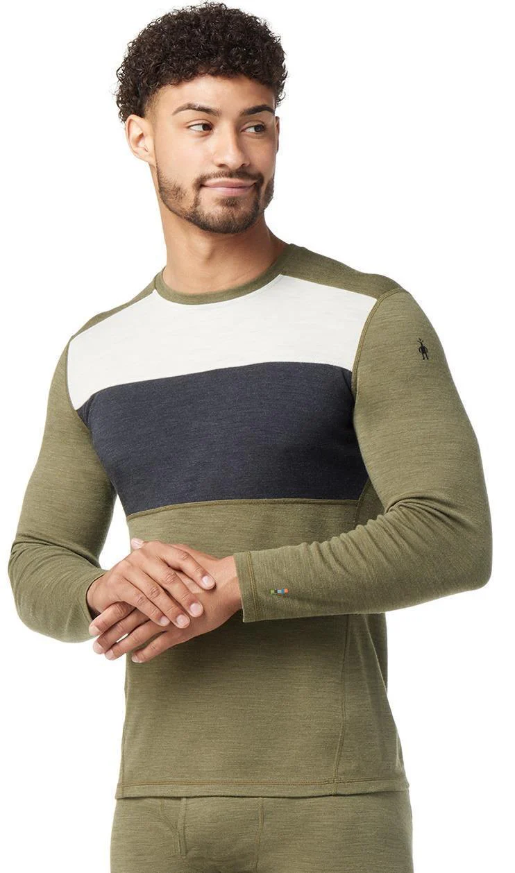 Classic Thermal Merino (250) Base Layer Colorblock Crew - Mens - Image 25
