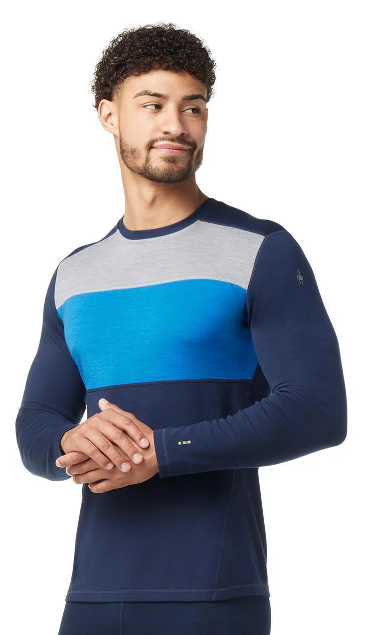 Classic Thermal Merino (250) Base Layer Colorblock Crew - Mens - Image 7