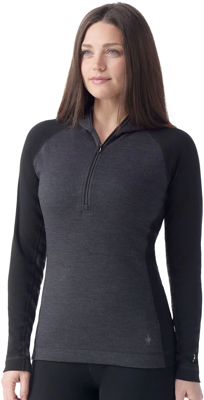 Classic Thermal Merino Base Layer 1/2 Zip Hoodie - Womens - Image 2