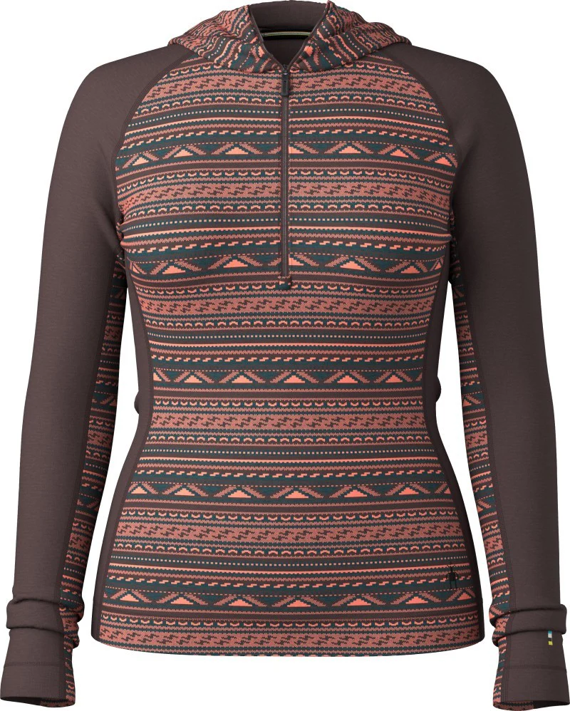 Classic Thermal Merino Base Layer 1/2 Zip Hoodie - Womens - Image 5
