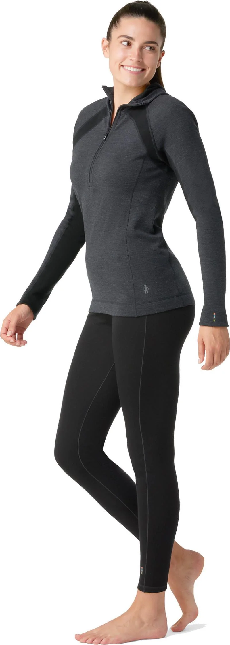 Classic Thermal Merino Base Layer 1/2 Zip Hoodie - Womens - Image 11