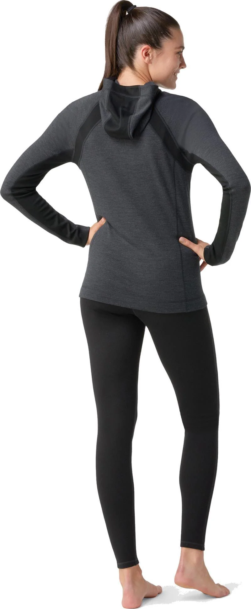 Classic Thermal Merino Base Layer 1/2 Zip Hoodie - Womens - Image 12