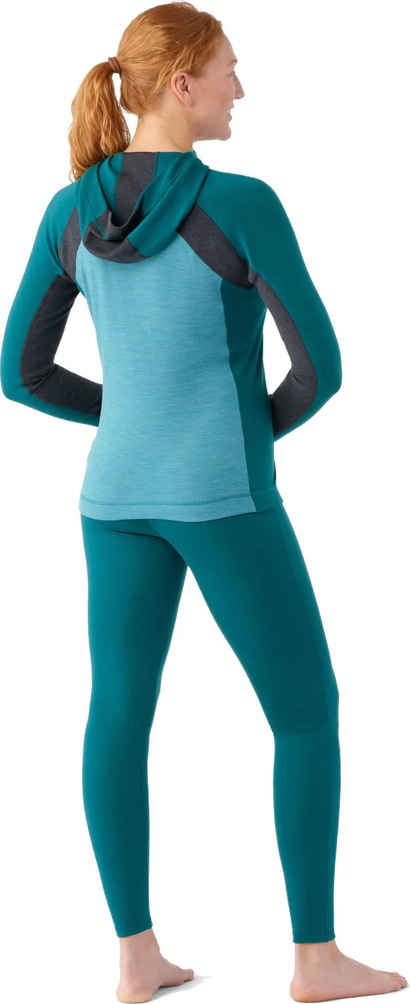 Classic Thermal Merino Base Layer 1/2 Zip Hoodie - Womens - Image 3
