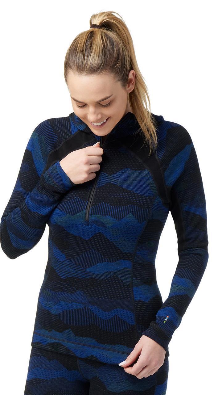 Classic Thermal Merino Base Layer 1/2 Zip Hoodie - Womens - Image 8