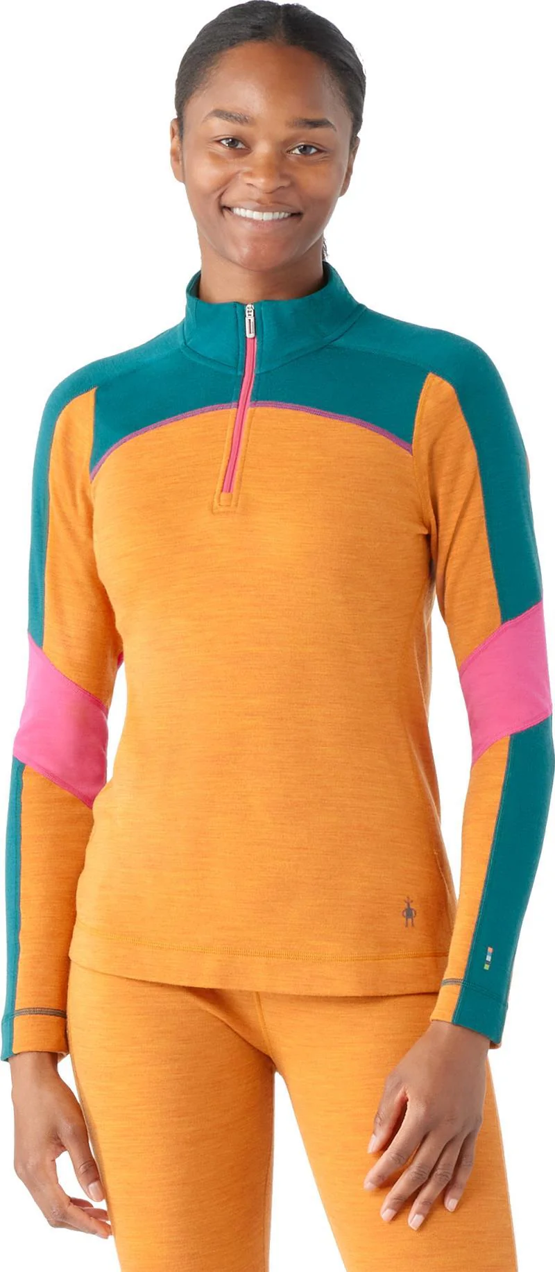 Classic Thermal Merino Base Layer Colorblock 1/4 Zip - Womens - Image 10
