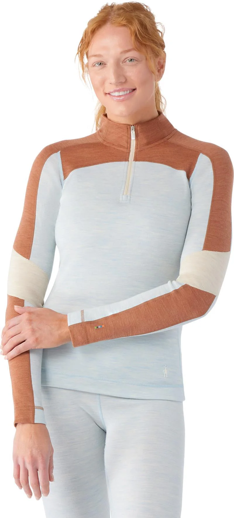 Classic Thermal Merino Base Layer Colorblock 1/4 Zip - Womens - Image 13