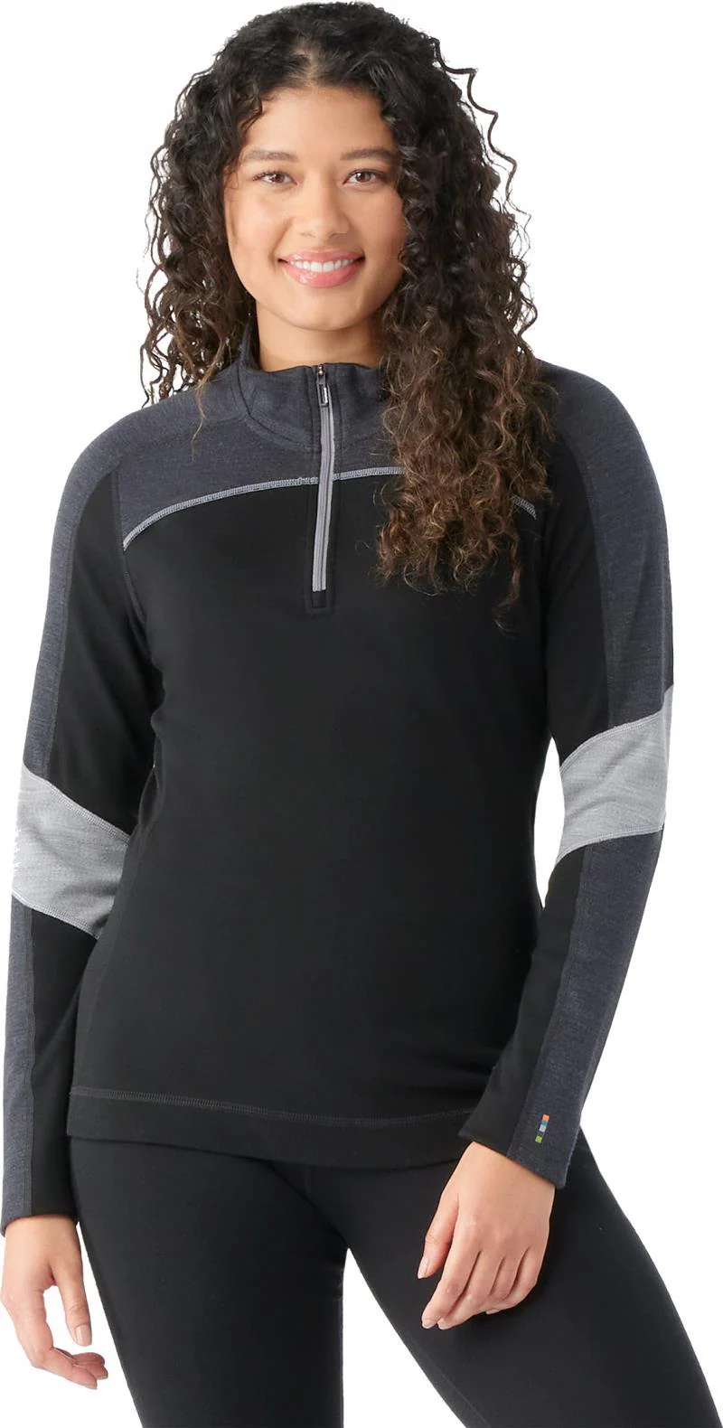 Classic Thermal Merino Base Layer Colorblock 1/4 Zip - Womens - Image 3