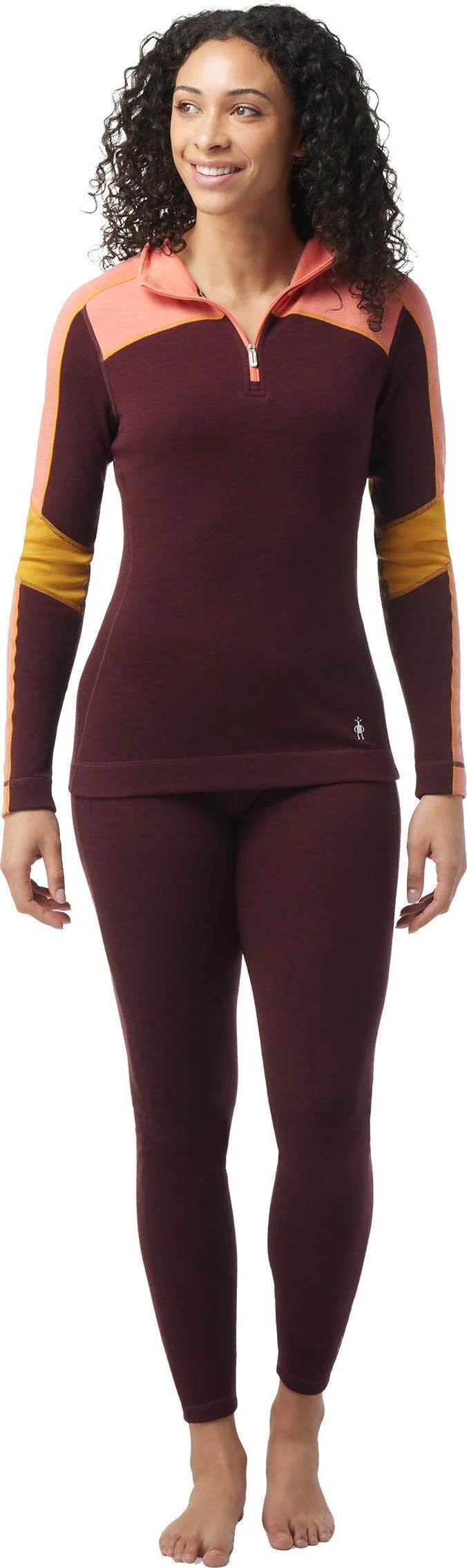 Classic Thermal Merino Base Layer Colorblock 1/4 Zip - Womens - Image 6