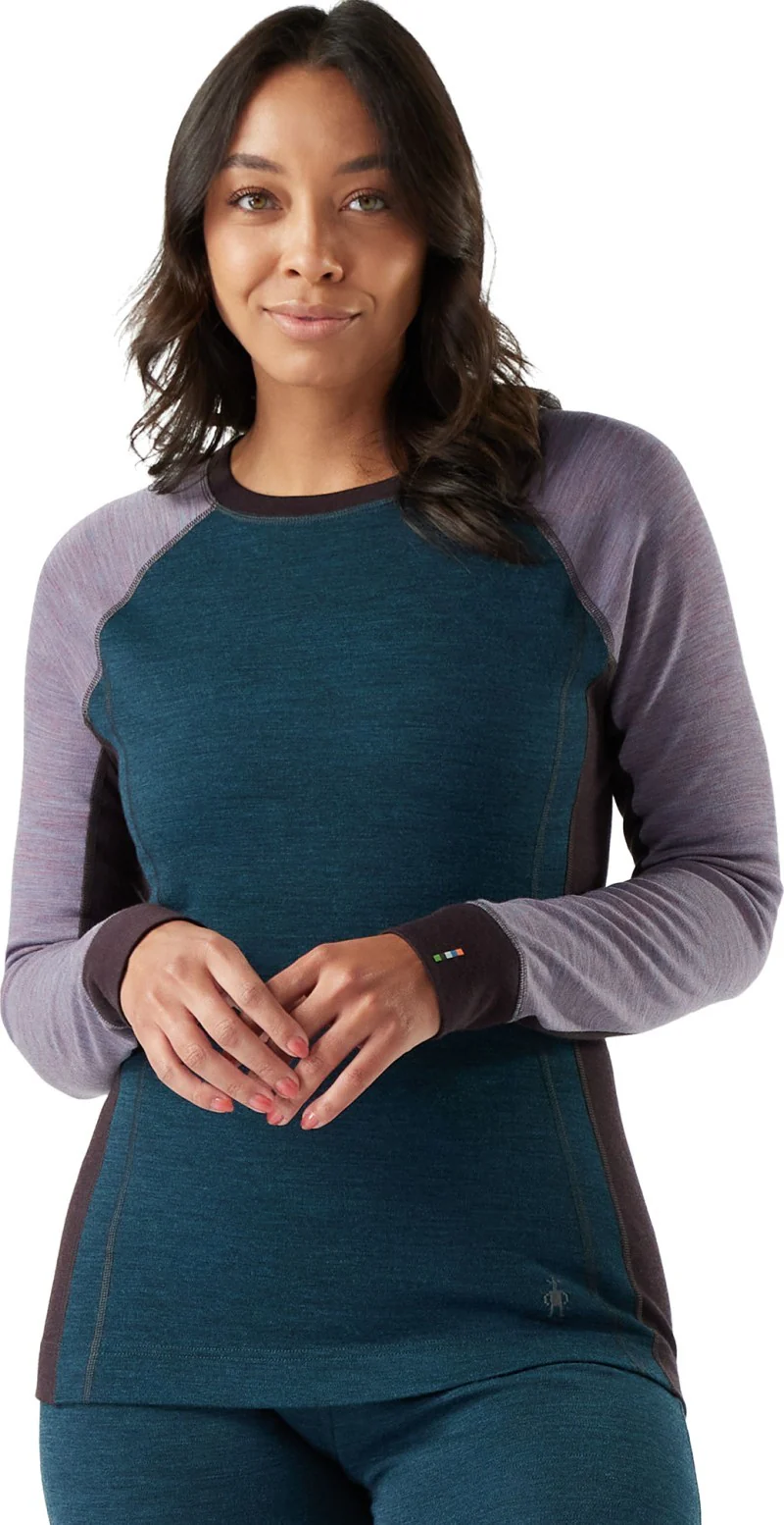 Classic Thermal Merino Base Layer Colorblock Crew - Womens - Image 2