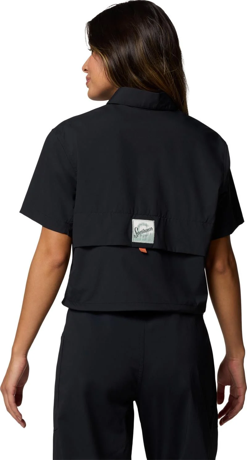 Cove Beach Woven Cropped SS - Womens - Image 2