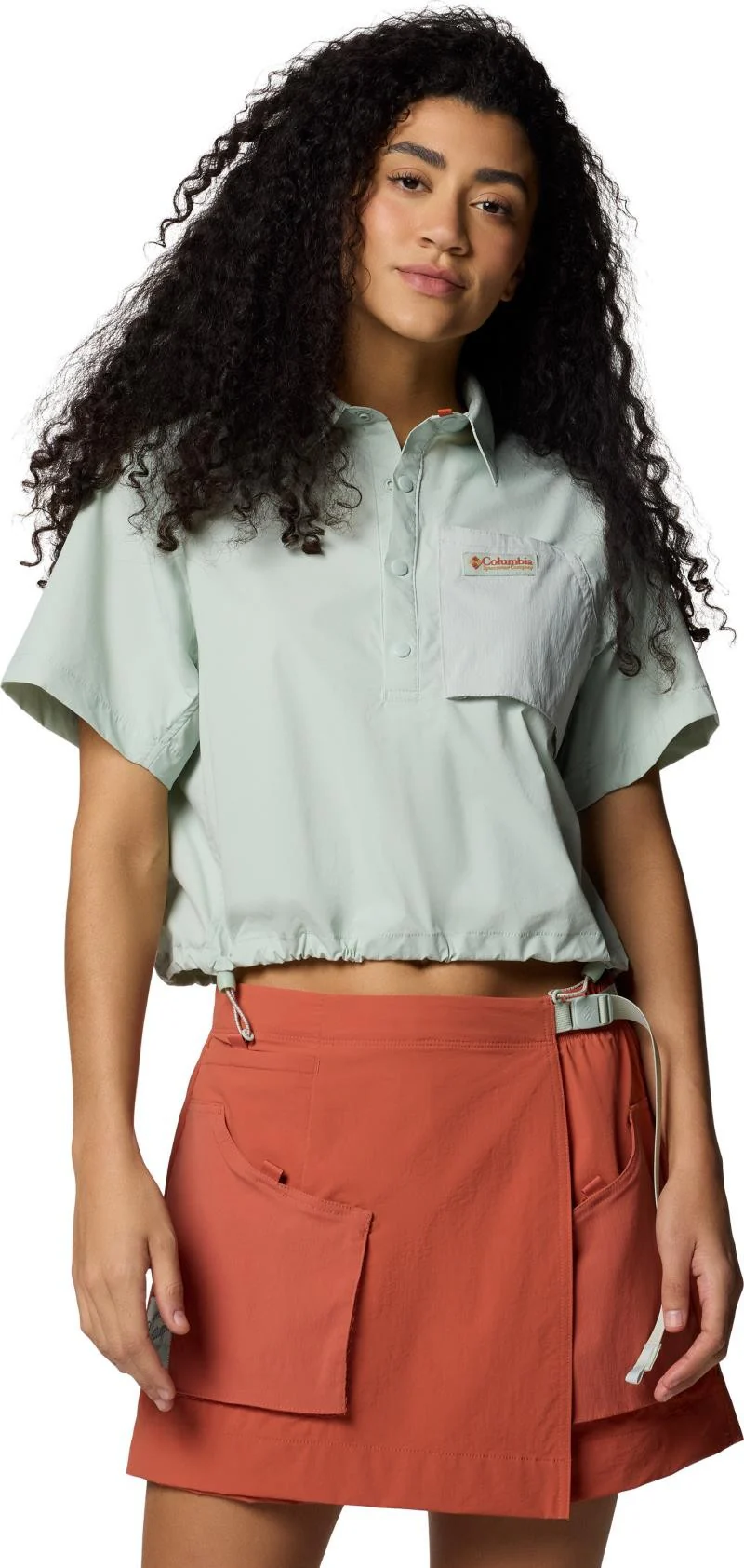 Cove Beach Woven Cropped SS - Womens - Image 5