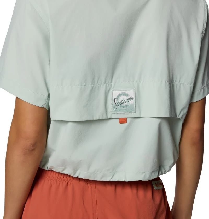 Cove Beach Woven Cropped SS - Womens - Image 9
