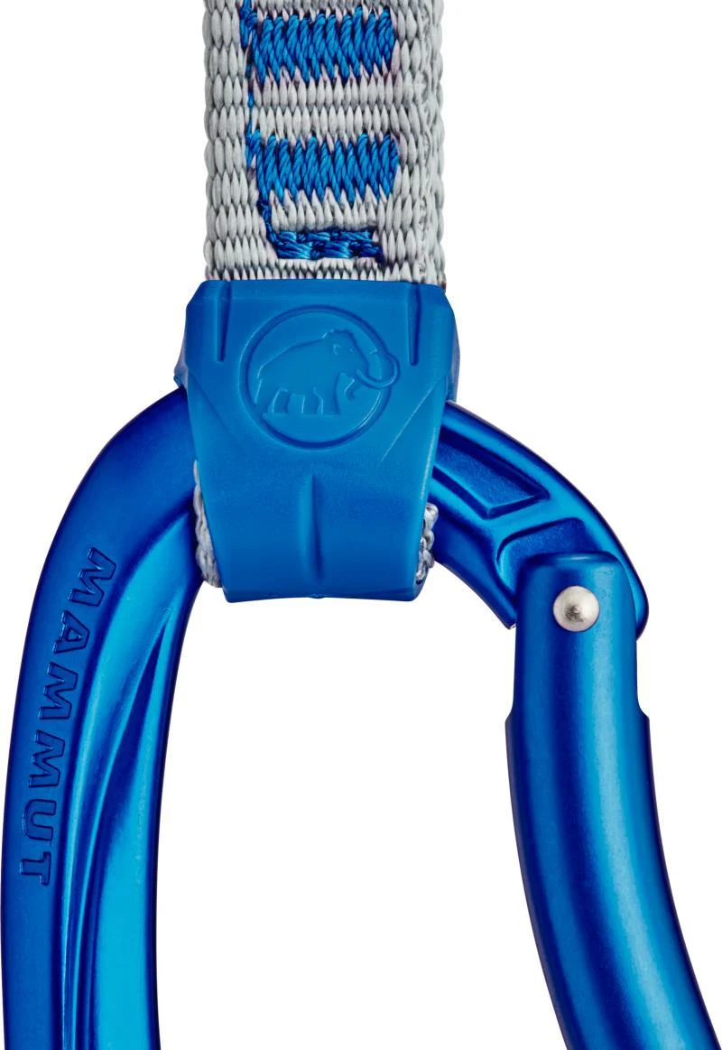Crag Key Lock 10cm Indicator Quickdraw - Straight Gate / Bent Gate - Silver / Ultramarine - 6-Pack - Image 4