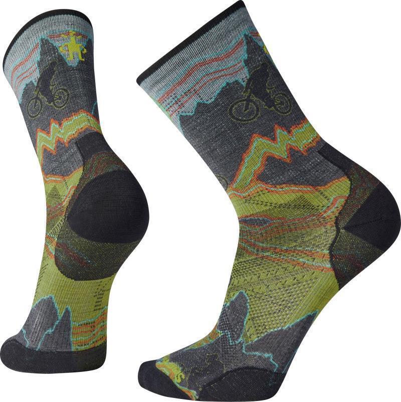 Cycle Zero Cushion Print Crew Socks - Mens