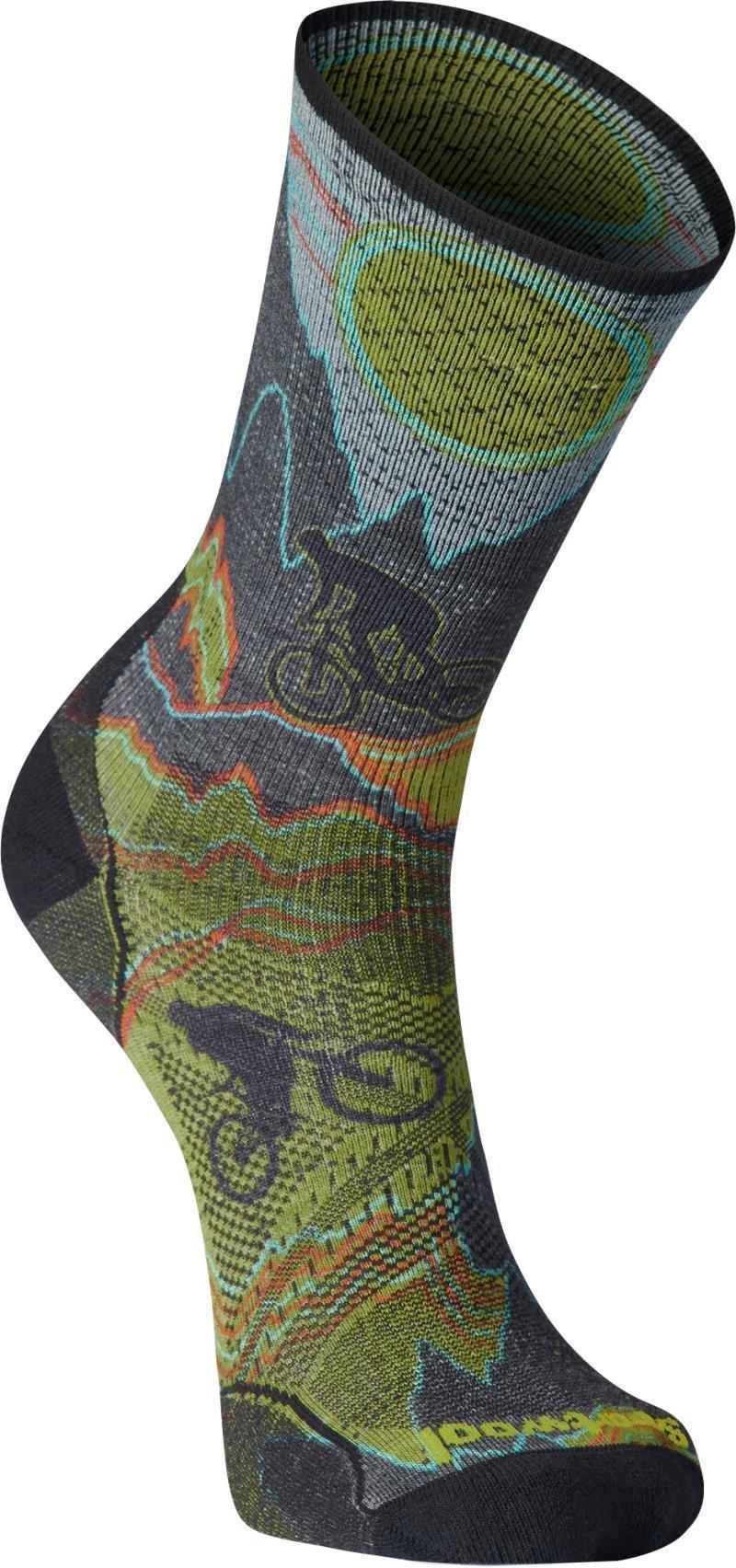Cycle Zero Cushion Print Crew Socks - Mens - Image 2