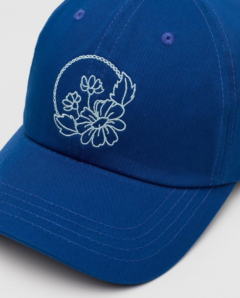 Daisy Embroidery Peak Hat - Image 3