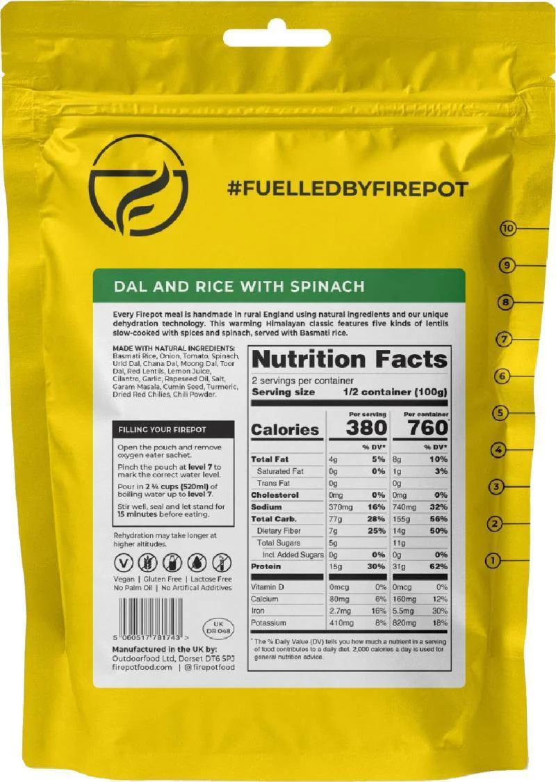 Dal and Rice with Spinach - 2 Servings - Image 3
