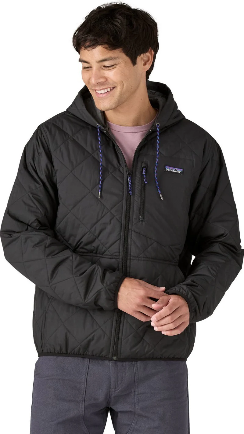 Diamond Quilted Bomber Hoody - Mens - Image 4