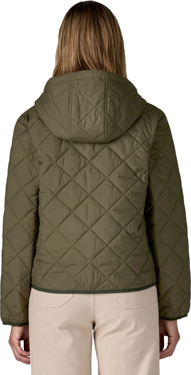 Diamond Quilted Bomber Hoody - Womens - Image 3