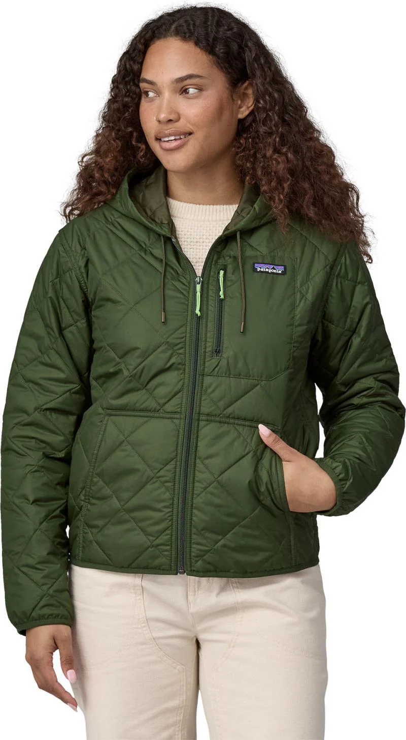 Diamond Quilted Bomber Hoody - Womens - Image 35