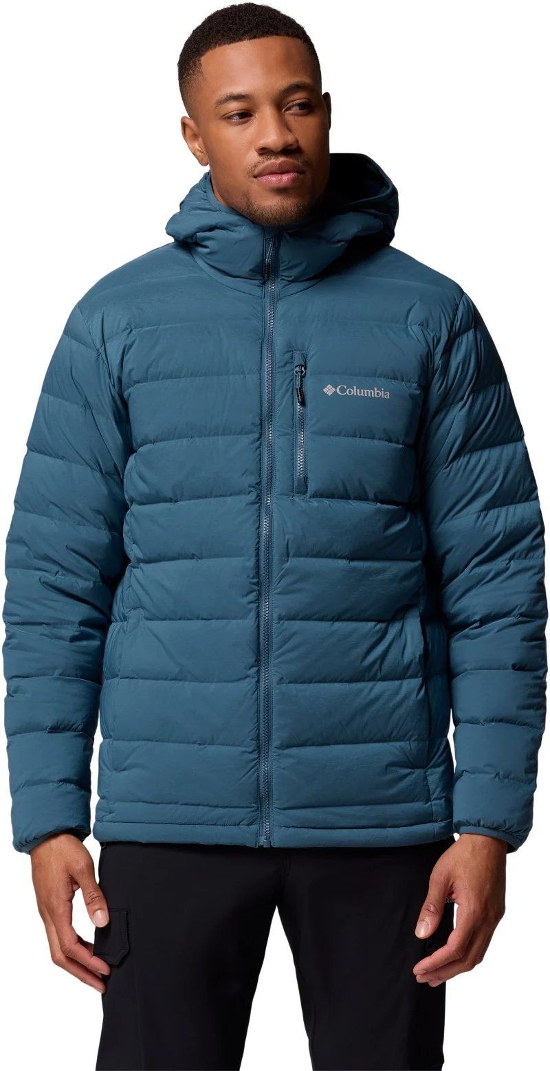 Drift Peak Stretch Down Hooded Jacket, Extended - Mens - Image 5
