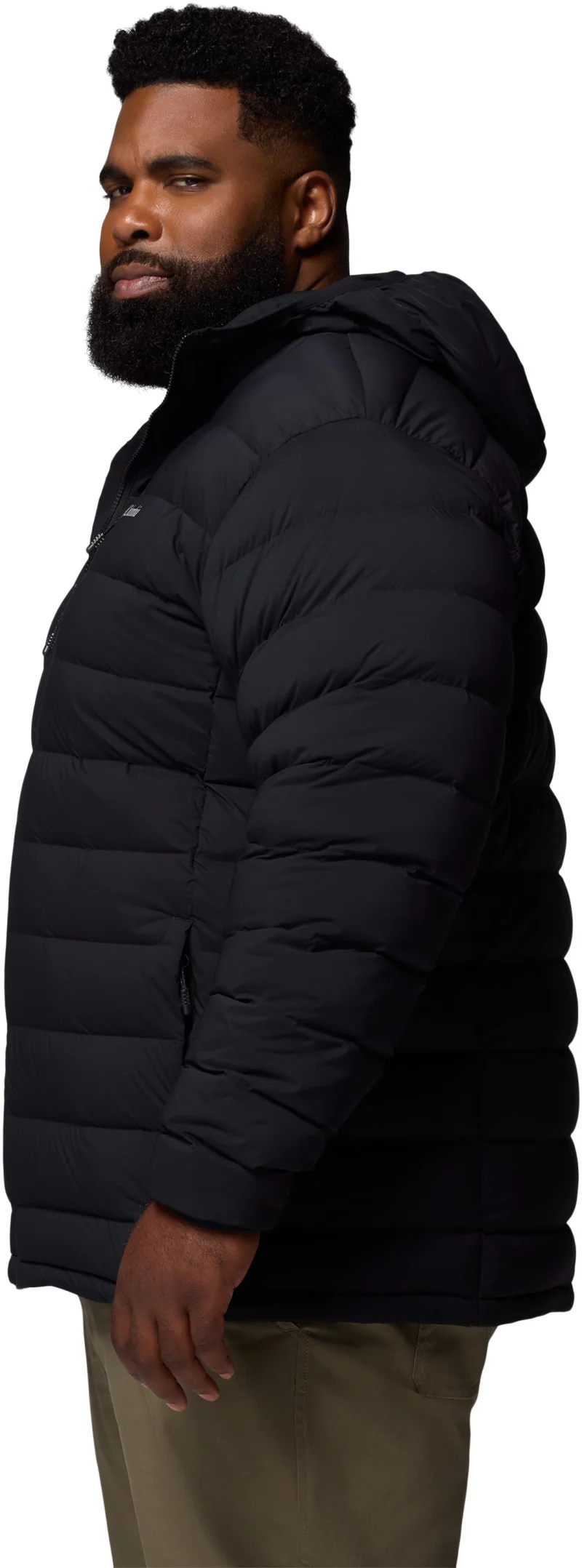 Drift Peak Stretch Down Hooded Jacket, Extended - Mens - Image 8