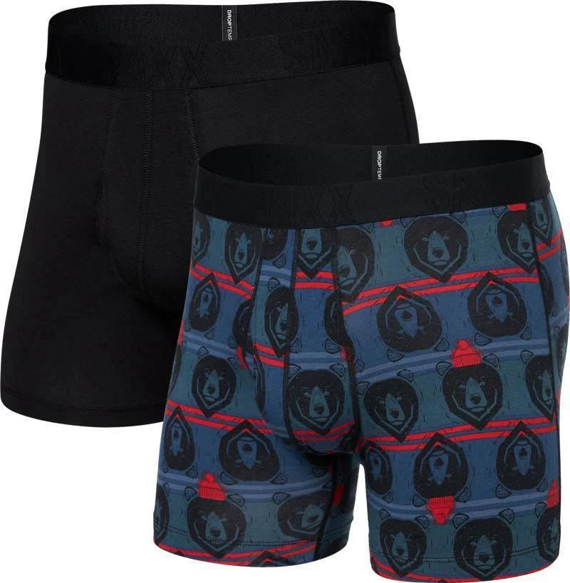 DropTemp Cooling Cotton Boxer Briefs w/ Fly, 5" Inseam - Mens - 2 Pack - Image 11