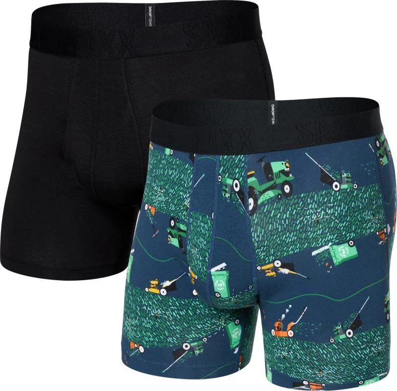 DropTemp Cooling Cotton Boxer Briefs w/ Fly, 5" Inseam - Mens - 2 Pack - Image 12