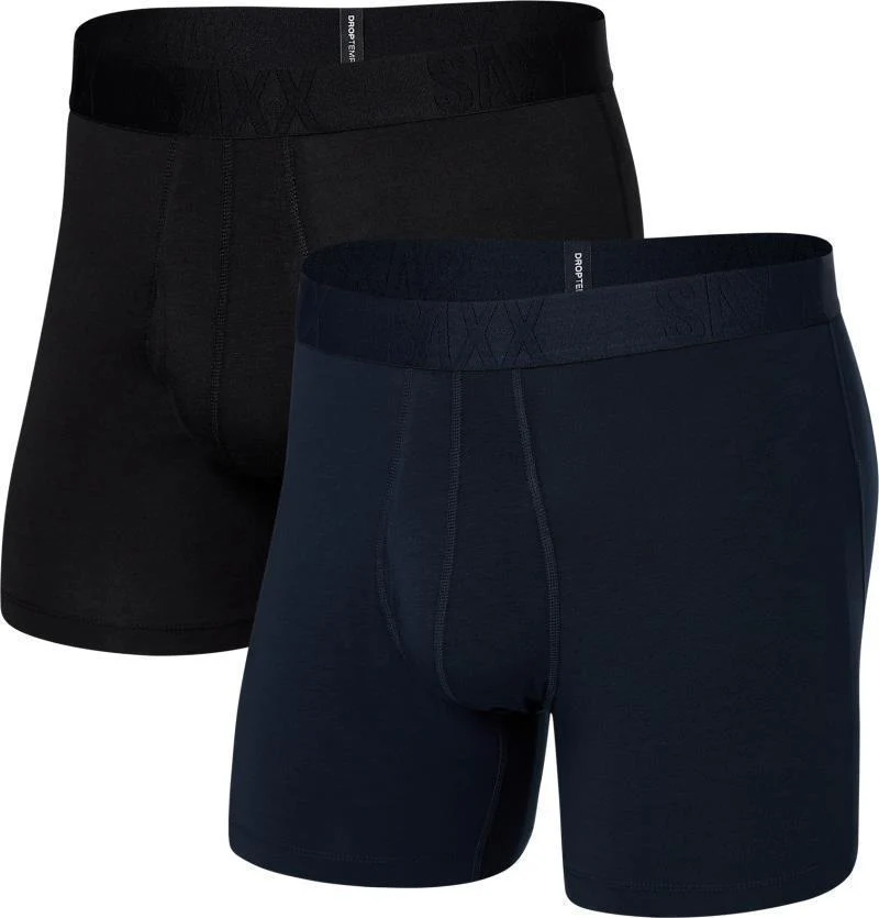 DropTemp Cooling Cotton Boxer Briefs w/ Fly, 5" Inseam - Mens - 2 Pack - Image 4