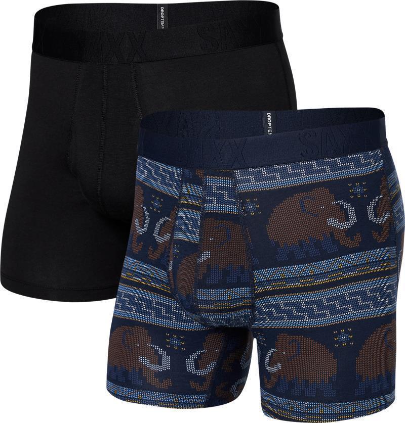 DropTemp Cooling Cotton Boxer Briefs w/ Fly, 5" Inseam - Mens - 2 Pack - Image 6