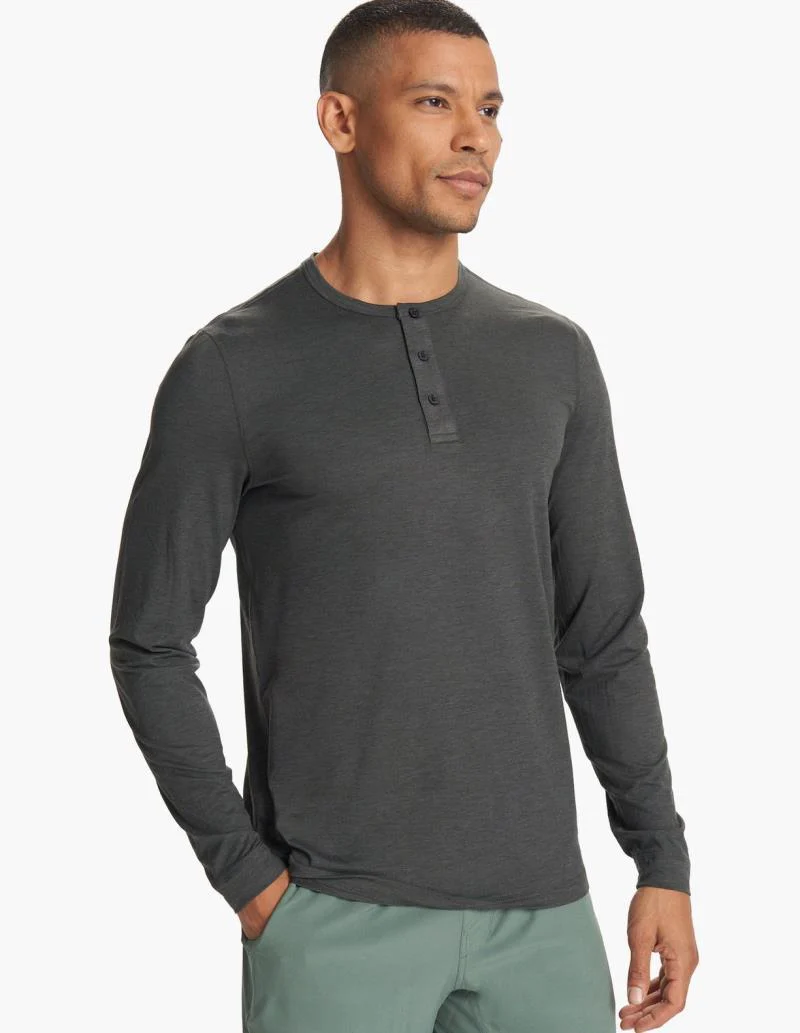 Ease Performance LS Henley - Mens - Image 2
