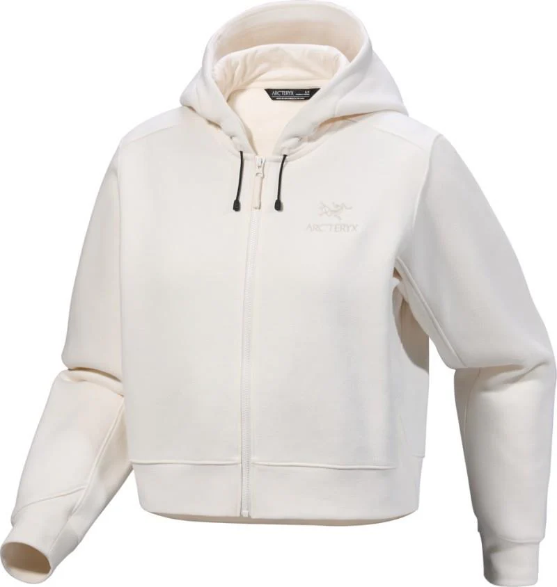 Emblem Fleece Full Zip Crop Hoody - Womens - Image 11
