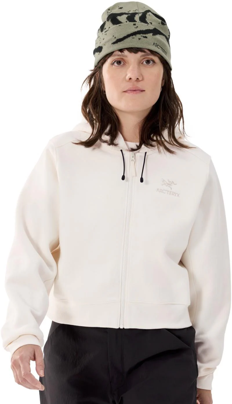 Emblem Fleece Full Zip Crop Hoody - Womens - Image 13
