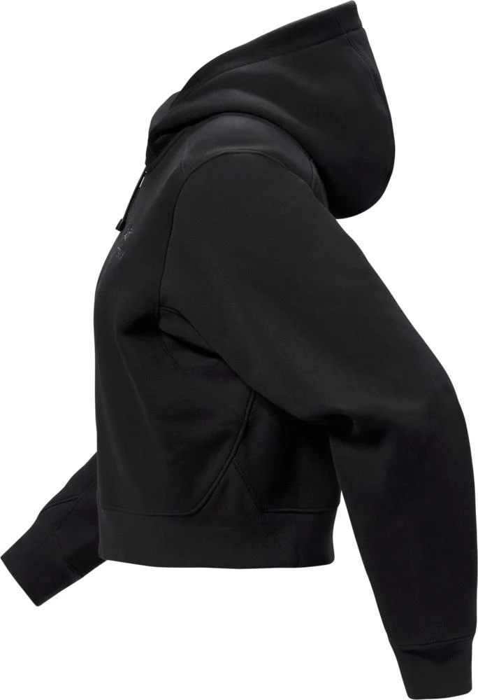 Emblem Fleece Full Zip Crop Hoody - Womens - Image 2