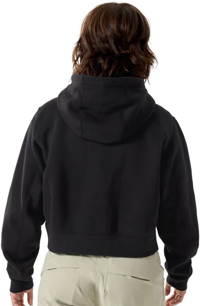Emblem Fleece Full Zip Crop Hoody - Womens - Image 5