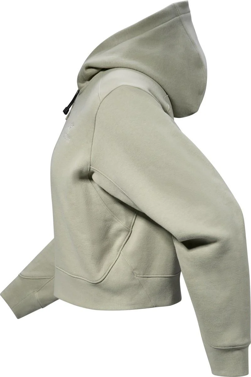 Emblem Fleece Full Zip Crop Hoody - Womens - Image 7