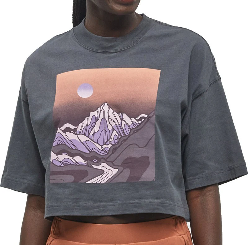 Emerald Edge Oversized Crop T-Shirt - Womens - Image 4