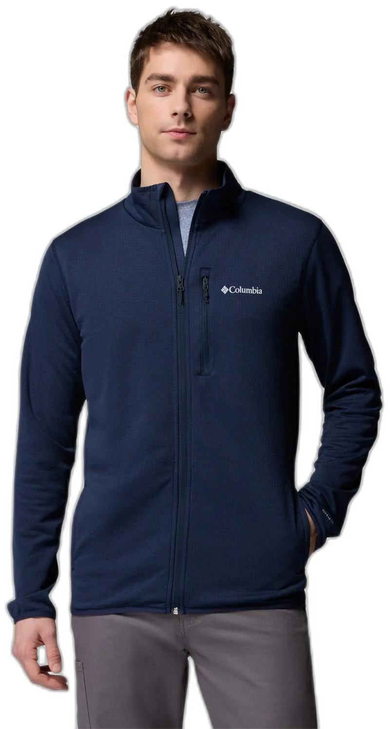 Essential Hike Grid Fleece Full Zip - Mens - Image 10