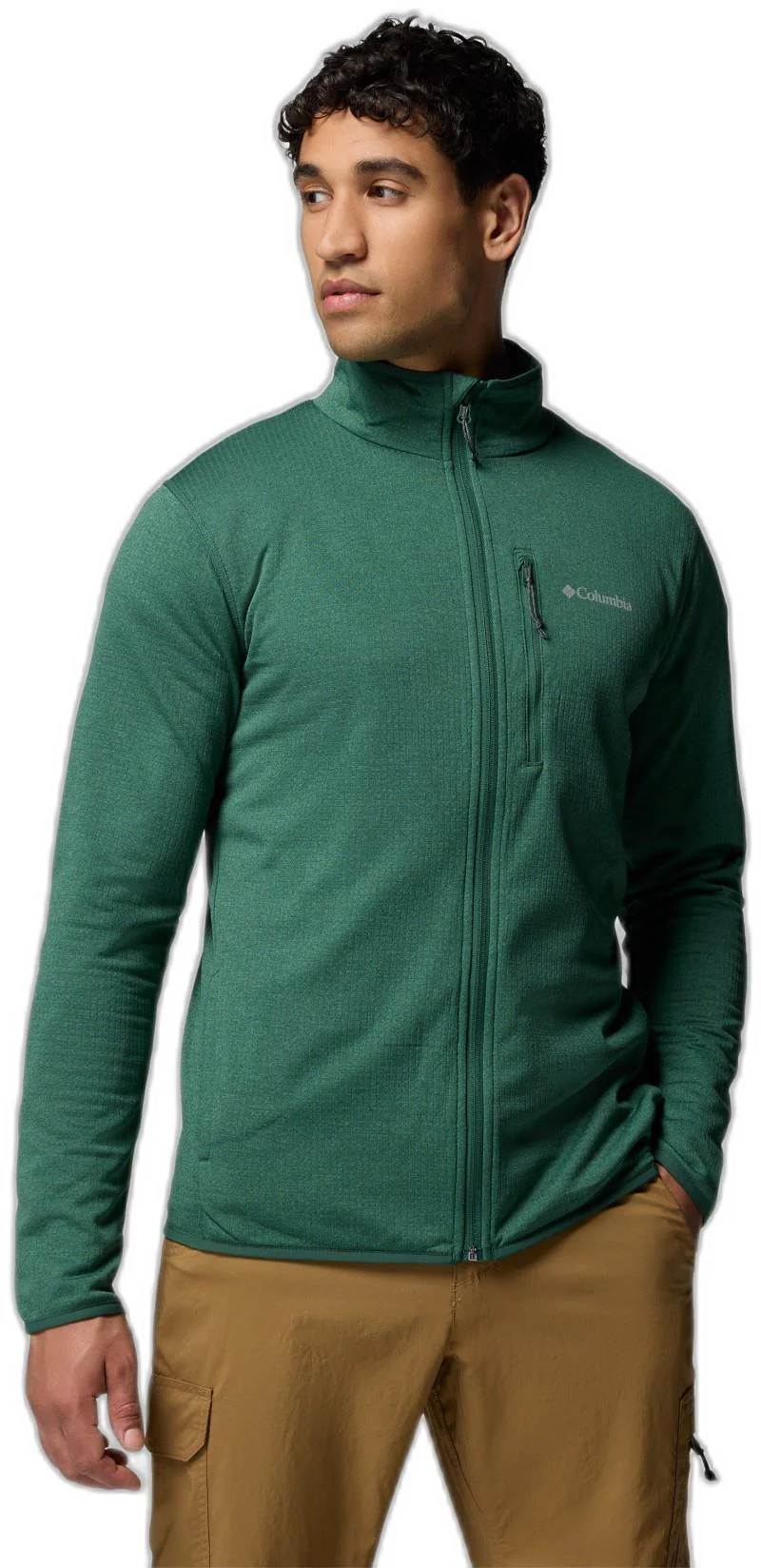 Essential Hike Grid Fleece Full Zip - Mens - Image 4