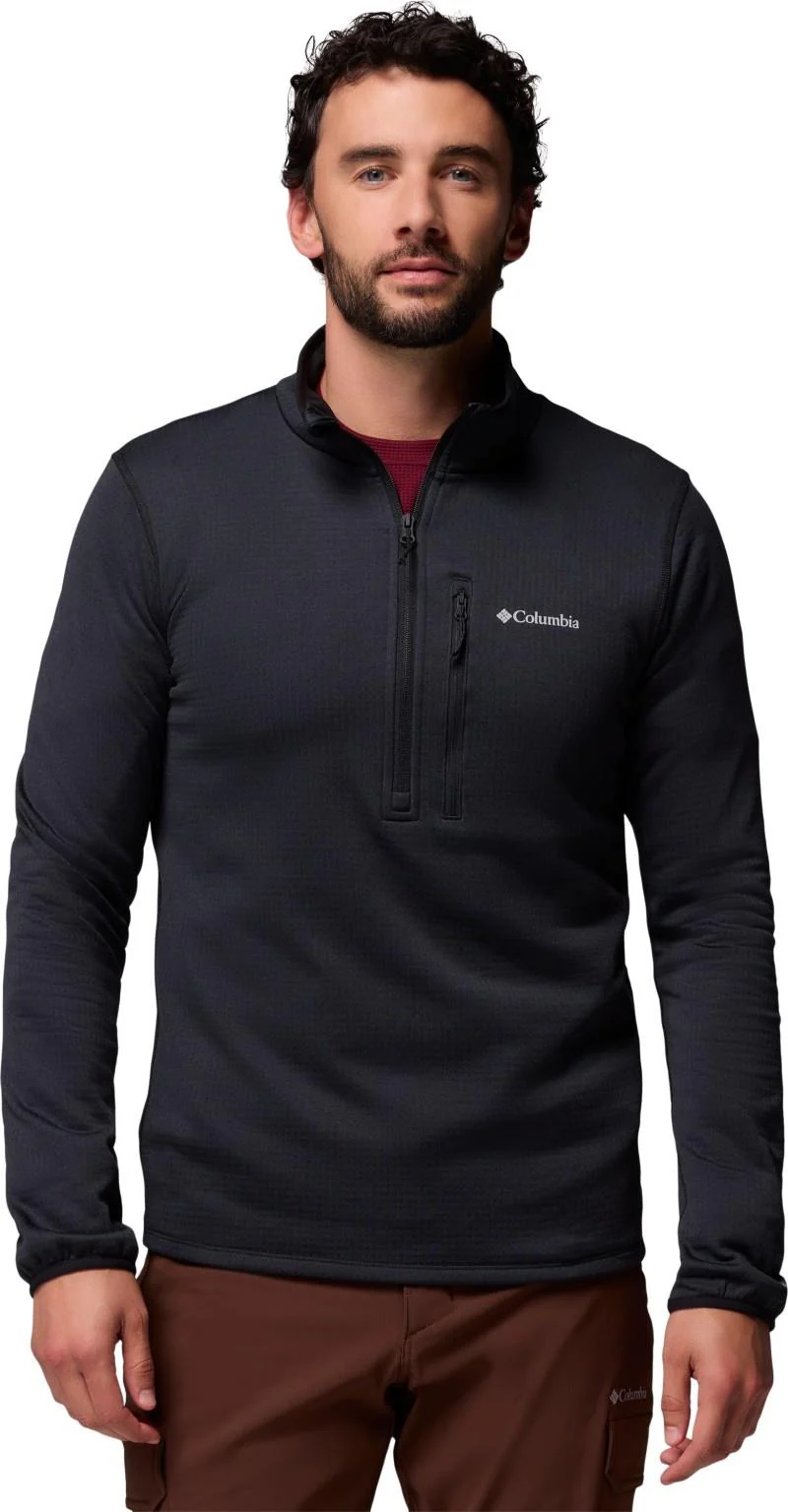 Essential Hike Grid Fleece Half Zip - Mens
