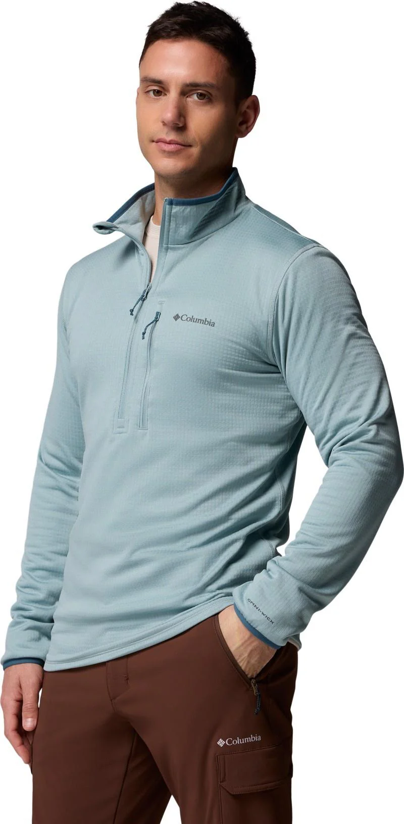 Essential Hike Grid Fleece Half Zip - Mens - Image 8