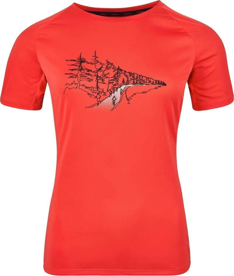 Essential Print Crew Neck SS - Womens