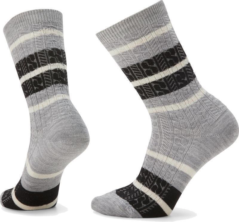 Everyday Striped Cable Crew Socks - Unisex - Image 2