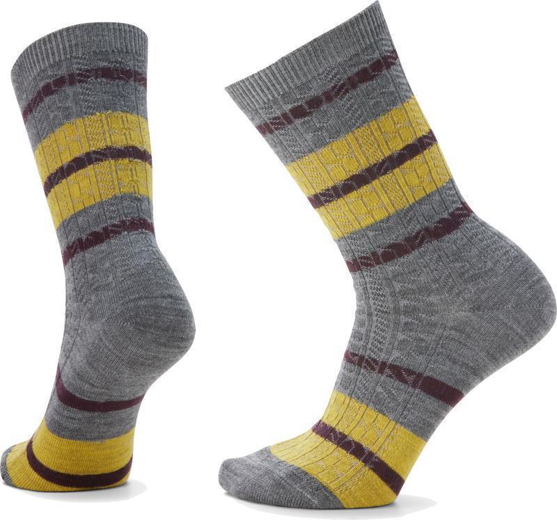 Everyday Striped Cable Crew Socks - Unisex - Image 3